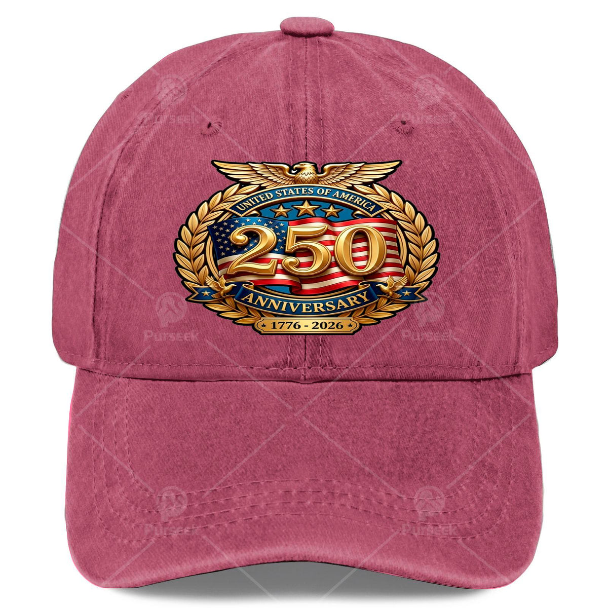 250th Anniversary of American Independence- Unisex American Flag Baseball