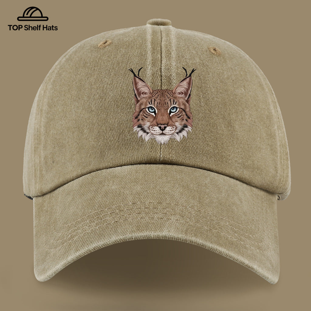 1pc Lynx Pattern Baseball Cap | Lightweight, Comfortable, Breathable, Adjustable Fit, Ideal for Beach Vacations, Casual Outdoor Activities, and Valentine's Day Gifts