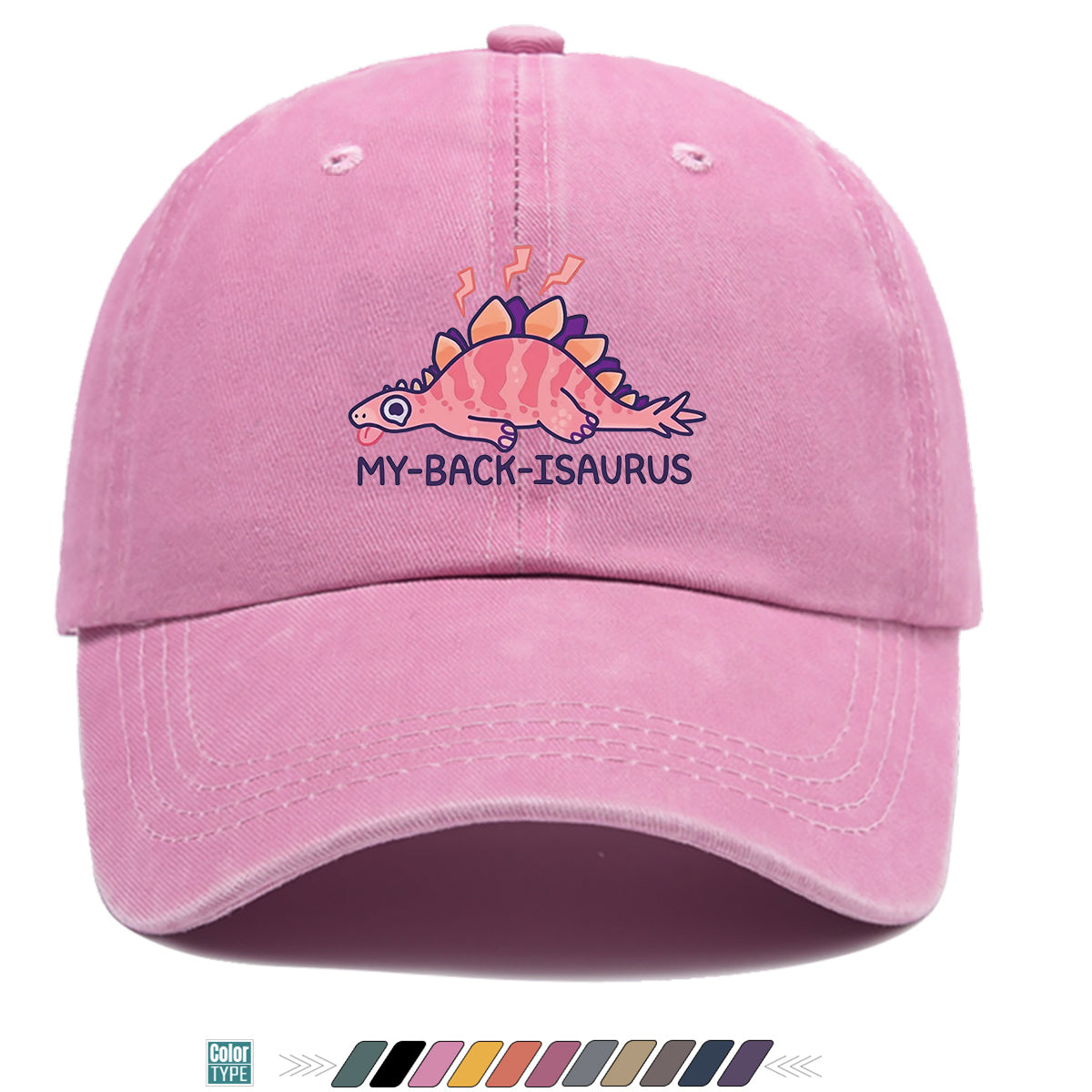 1pc Fun Cartoon Dinosaur "MY-BA-ISAURUS" Printed Baseball Cap, Comfortable Breathable Sun Hat, Fashionable Cute Trendy Unisex Hat, Adjustable Size, Friend Casual Hat, Couple Outing Hat, Suitable for Daily Wear, Shopping, Outdoor, Parties, Camping