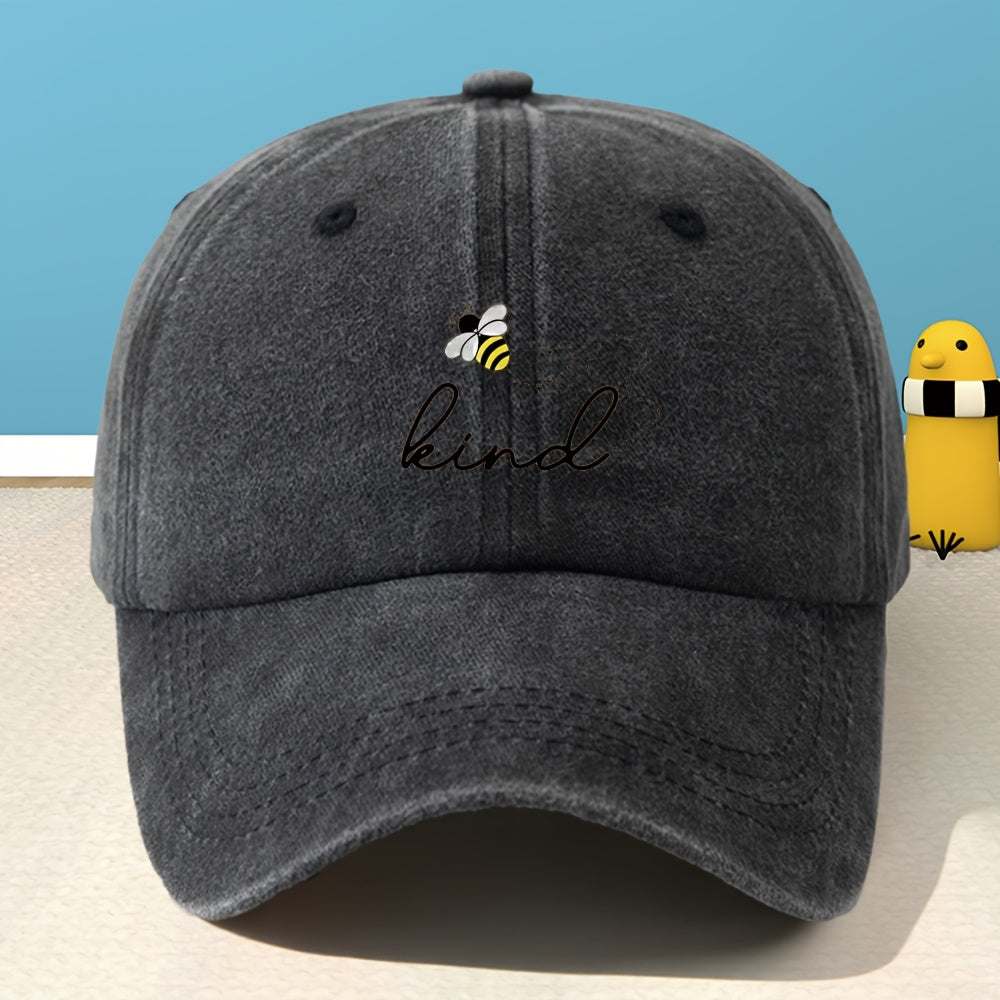 Unisex Printed Baseball Cap, Classic Washed Distressed Vintage Duckbill Cap for Outdoor, Casual, Sports, Shopping, and Vacation,  Street Rock Rap Hip-Hop Hat, Soft, Comfortable, Sweat-Absorbent, Adjustable Cap
