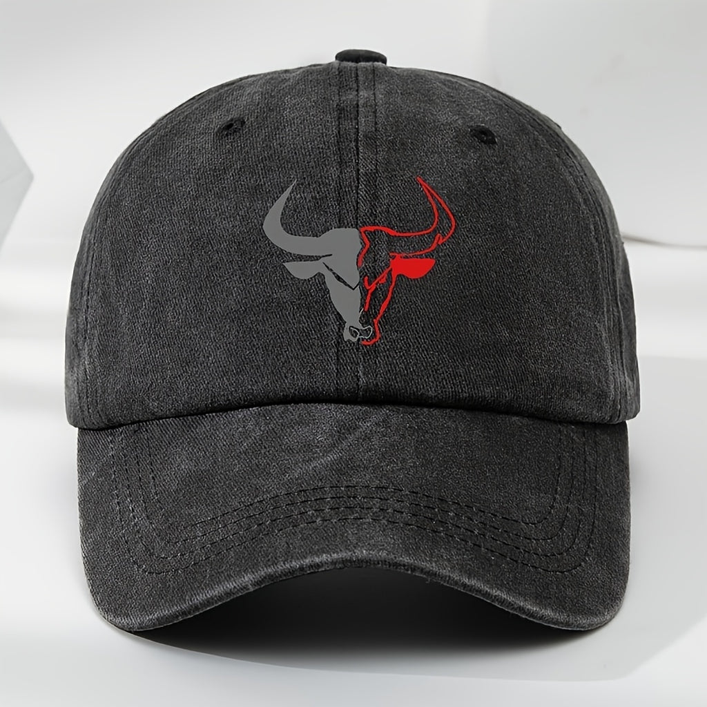 Men'S Summer Casual Washed Baseball Cap, Lightweight Adjustable Outdoor Sun Hat for Everyday