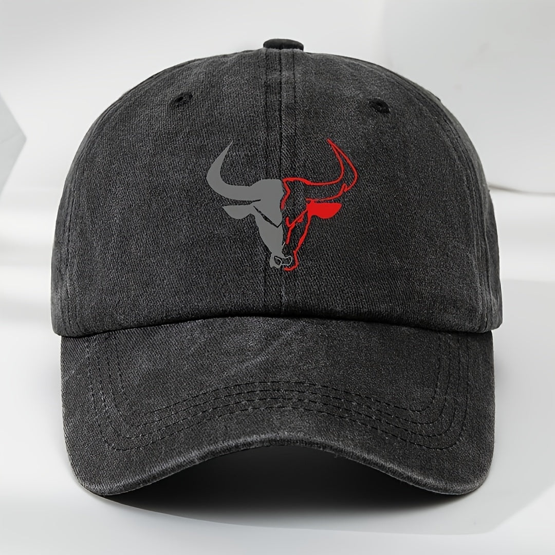 Men'S Summer Casual Washed Baseball Cap, Lightweight Adjustable Outdoor Sun Hat for Everyday