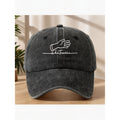 Whatever Hand Gesture Embroidered Baseball Cap for Men Women Casual Vintage Style Streetwear Anniversary Gift