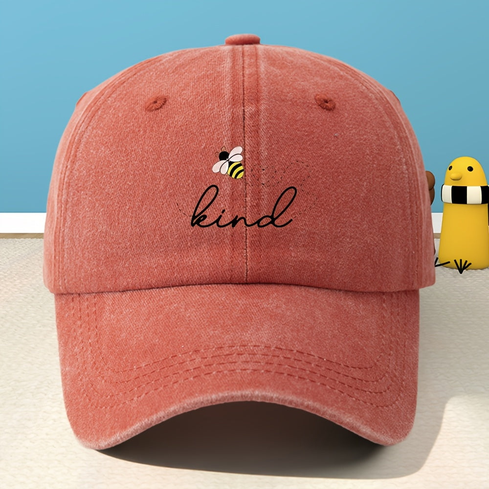 Unisex Printed Baseball Cap, Classic Washed Distressed Vintage Duckbill Cap for Outdoor, Casual, Sports, Shopping, and Vacation,  Street Rock Rap Hip-Hop Hat, Soft, Comfortable, Sweat-Absorbent, Adjustable Cap