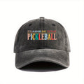 Vintage Washed Baseball Cap - Adjustable Dad Hat with The Print "Today Is a Great Day for Pickleball, " a Gift for Pickleball Enthusiasts, Unisex, Suitable for Sports And Casual Outings, Pickleball Games - Vintage Baseball Cap