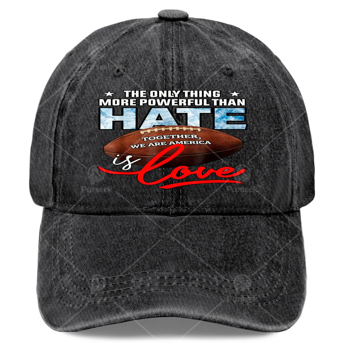 A Unisex Vintage Baseball Shirt with the Words "Love Is Better Than Hate" Printed on It