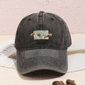 Unisex Washable Old Baseball Cap Printed Daddy Hat Breathable Adjustable Sun Hat Unisex