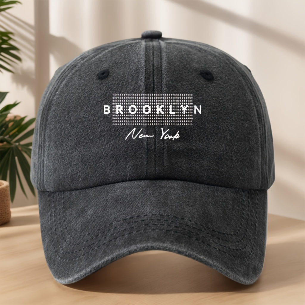 Men's Summer Casual Washed Baseball Hat, Lightweight Adjustable Outdoor Sun Hat for Everyday