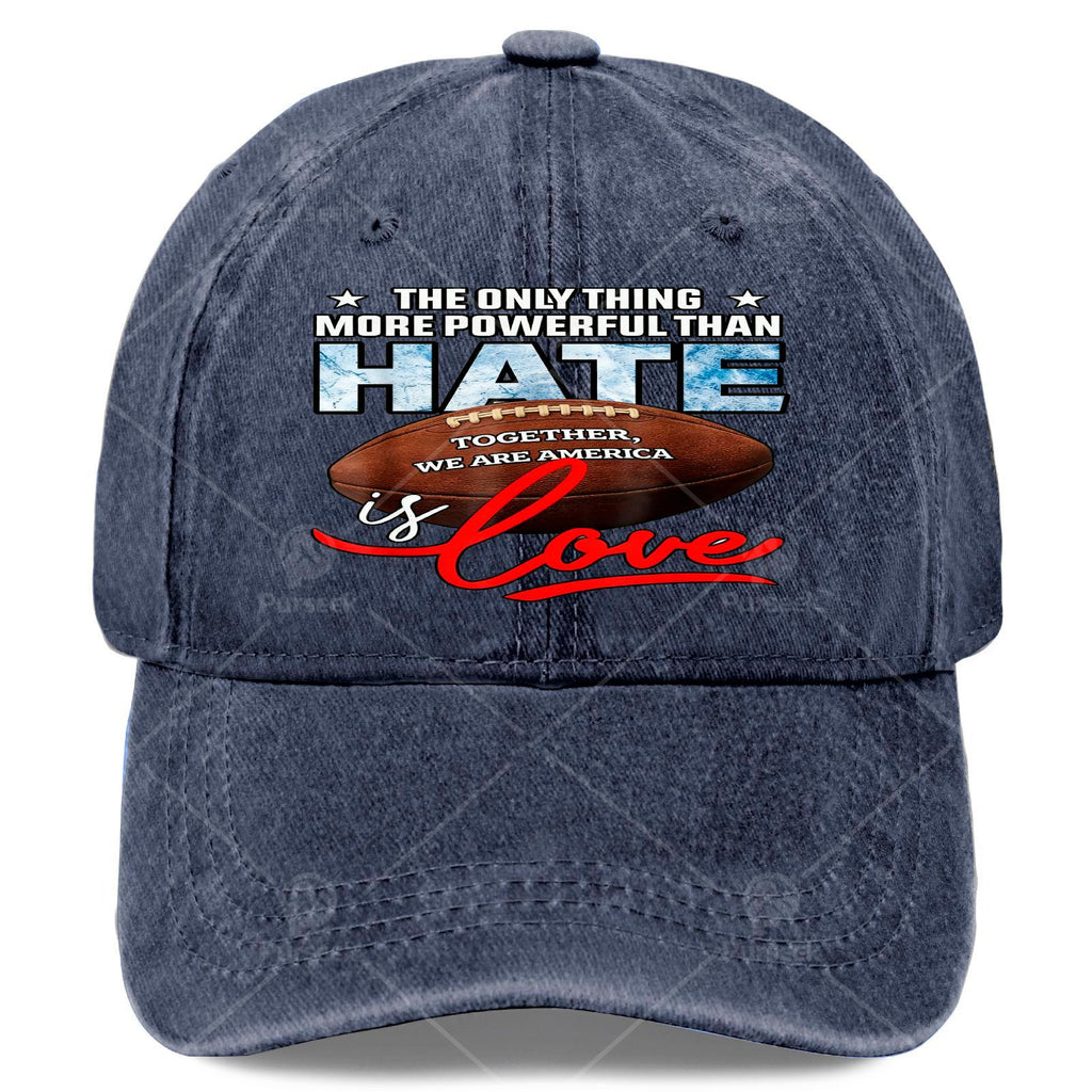 A Unisex Vintage Baseball Shirt with the Words "Love Is Better Than Hate" Printed on It