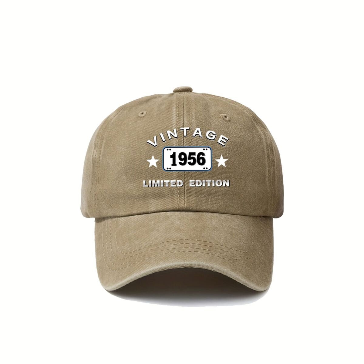 Vintage 1956 Lid Edition Design, Celebrating an Aesthetic And Its Timeless Appeal. American Retro Washed Distressed Printed Baseball Cap for Men And Women, Spring And Autumn Outdoor Sun Hat, Personalized Trendy Hip-Hop Duckbill Cap