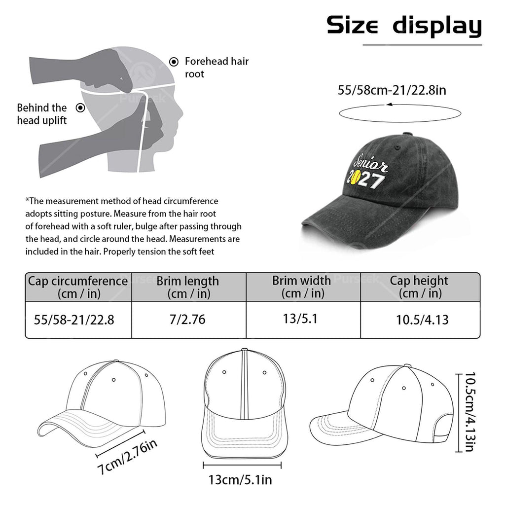 2027 Softball Graduating Class Graduation Cap, Unisex Fashionable Style
