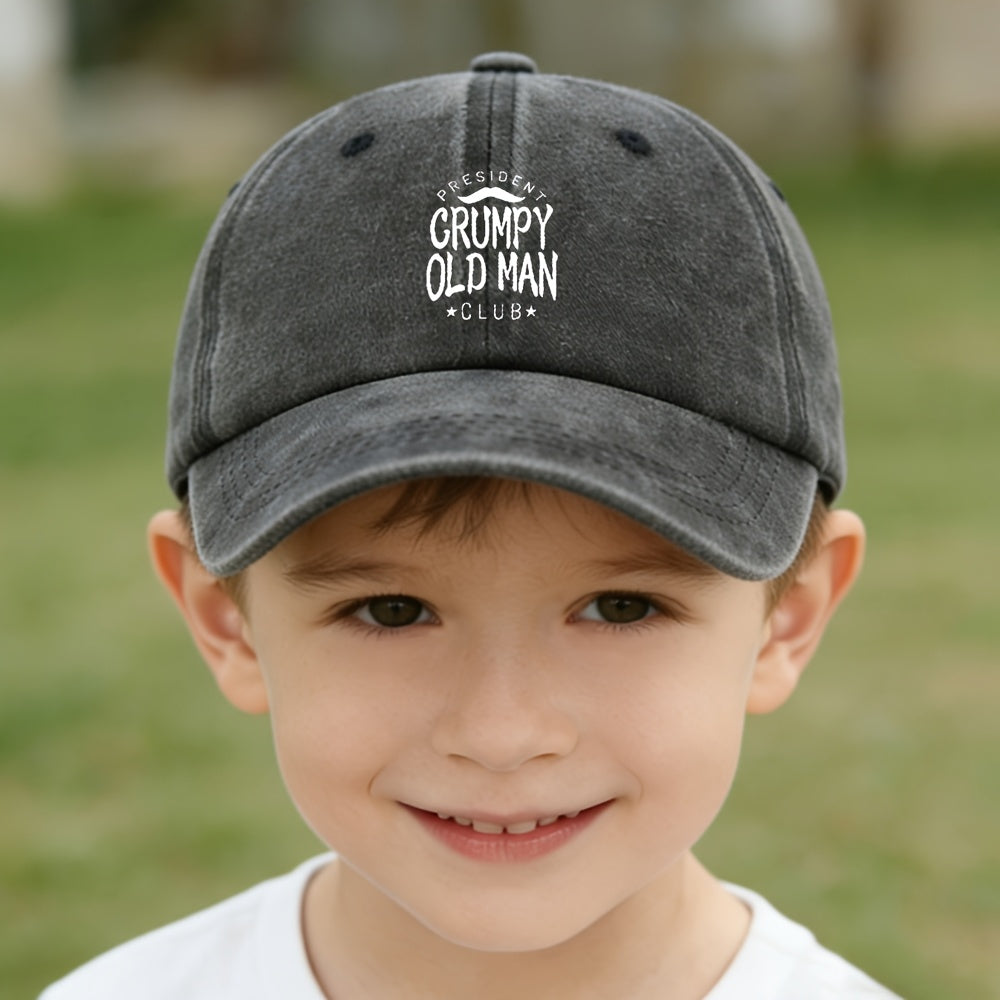 Adult Unisex Printed Baseball Cap Men Women Classic Washed Distressed Vintage Duckbill Cap Outdoor Casual Sports Streetwear Vacation Hat Individual Street Rock Rap Hip-Hop Cap Soft Comfortable Sweat-Absorbing Adjustable Hat
