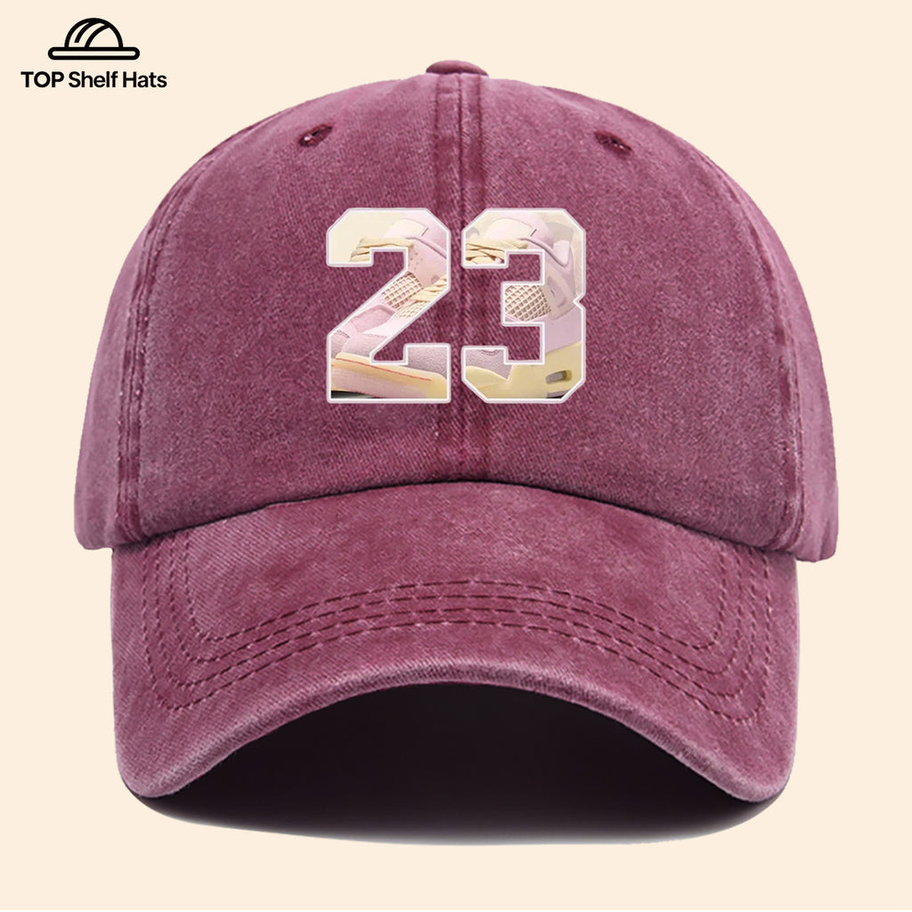 1pc Sports Element Digital "23" Design Printed Baseball Cap, Trendy Street Style Dad Hat, Fashionable Individual All-Match Baseball Cap, Adjustable Size, Hipster Trendy Hat, Street Skate Cap, Suitable for Daily Outings, Trendy Gatherings