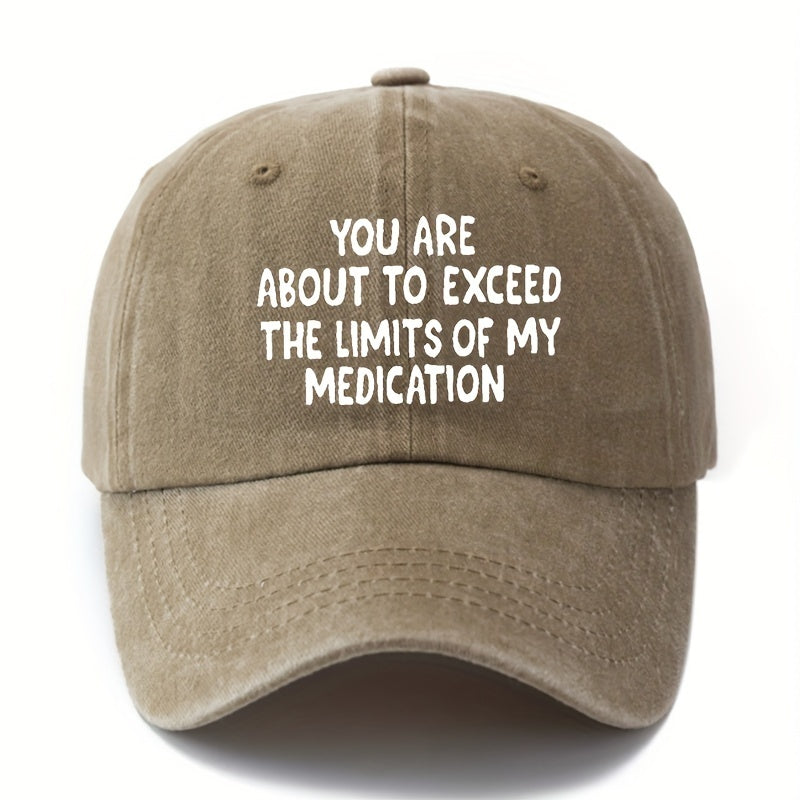 A Printed Baseball Cap with Heat-transfer Lettering, Fashionable for Both Men and Women, with a Curved Brim, Adjustable Men's Cycling Baseball Cap, Suitable for Holiday Parties, Hip-hop Cap, Trucker Baseball Cap