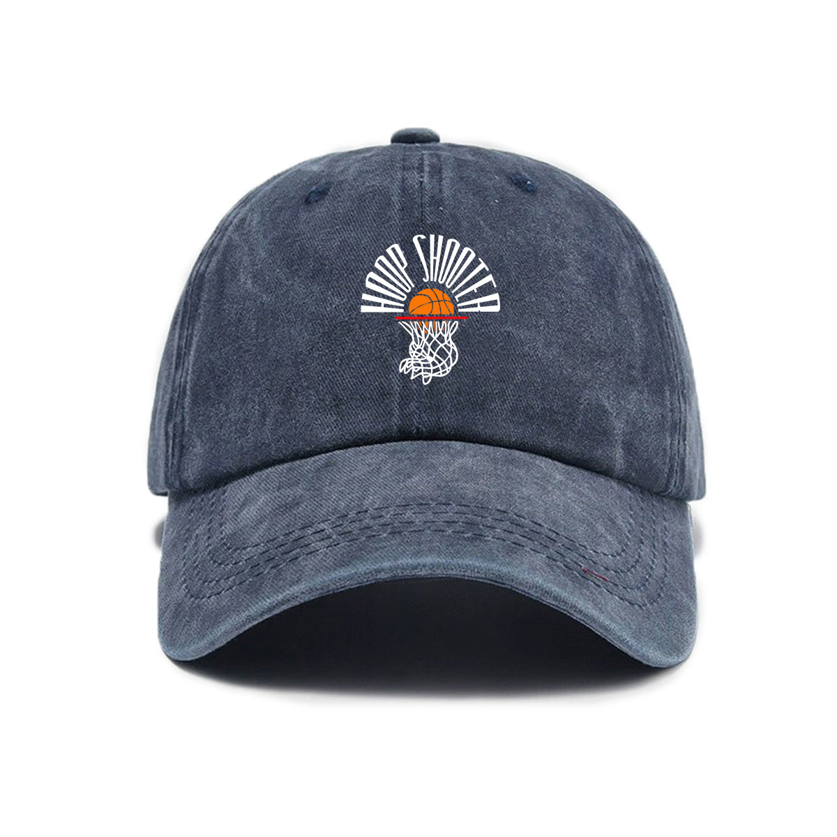 1 Washed Distressed Printed Baseball Cap, Adult Simple Vintage Sun Baseball Cap, Unisex Versatile Washed Distressed Cartoon Print Soft Top Baseball Cap