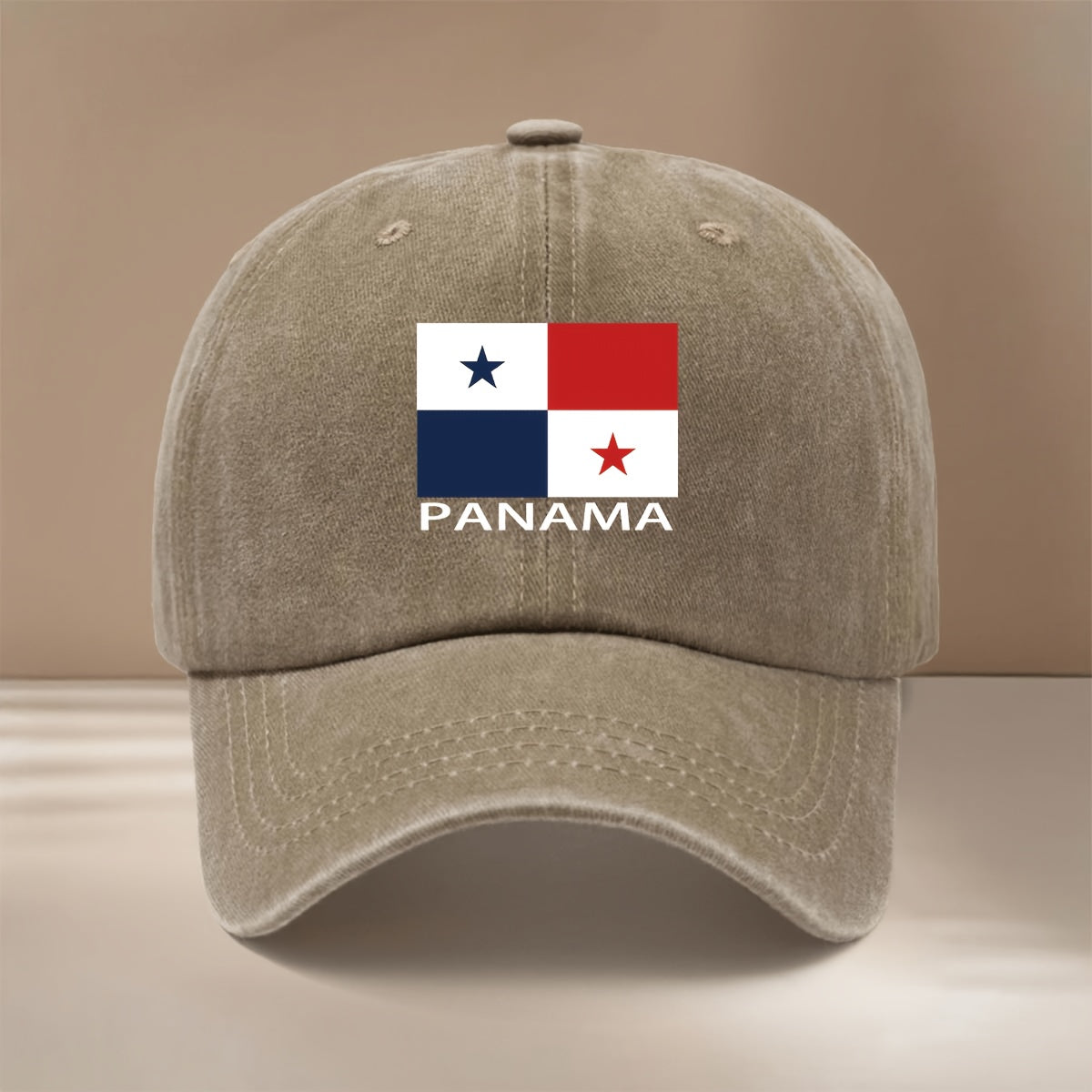 Panama Flag PANAMA Text Pattern Baseball Cap Lightweight Curved Brim Shows Small Face Hip-Hop Hat for Men And Women Duck Tongue Hat Vacation Travel Dinner Camping Matching Comfortable Adjustable Size Curved Brim Hat Easy Fashion Six-Piece Hat Versio