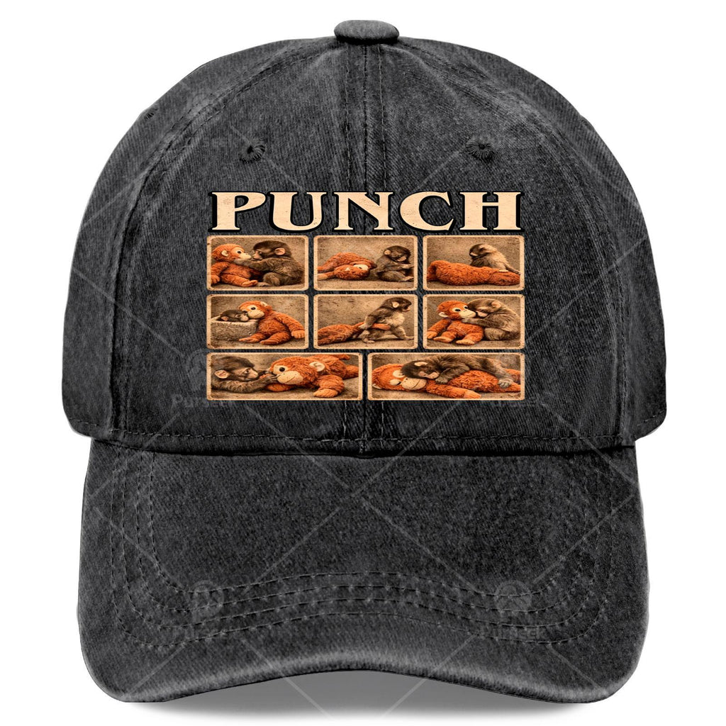 Retro Monkey Print Baseball - Suitable for Christmas Gifts, Games, 4th of - Lightweight Full-Body Monkey Hat with Iconic Mokey, Unisex Casual for Themed Events and Casual Attire