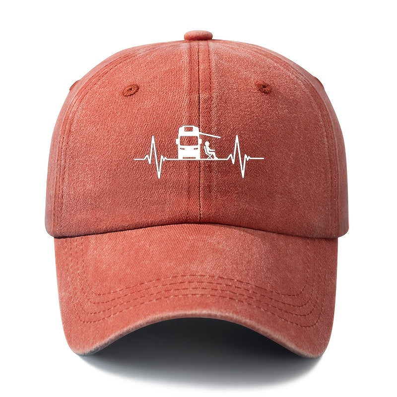 A Stylish And Versatile Printed Baseball Cap Suitable for Both Men And Women, Featuring a Classic Retro Washed Design. This Lightweight Outdoor Cap Is Perfect for Truck Drivers And Is Ideal for Casual Occasions Such As Outdoor Vacations, Camping