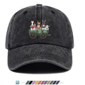 1pc Farm Animal Fun Cartoon Print Baseball Cap, Comfortable Breathable Sun Hat, Fashionable Cute Aesthetic Unisex Cap, Adjustable Size, Travel Hat, Pastoral Style Casual Hat, Suitable for Outdoor Picking, Farm Tour, Picnic, Dog Walking