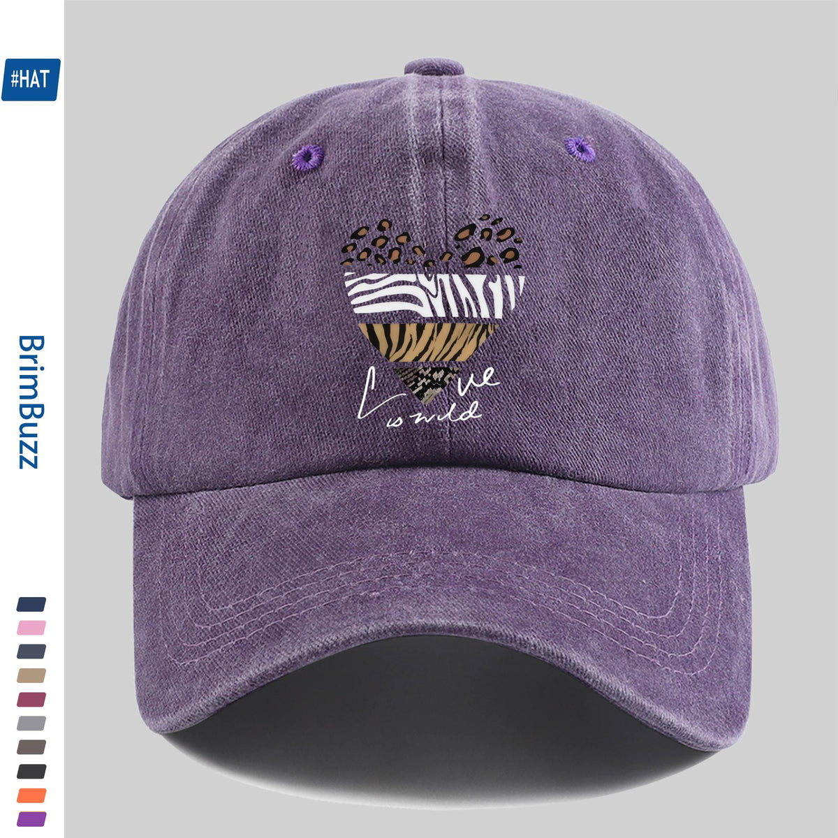 1 Elegant Leopard Print Heart Pattern Baseball Cap, Fashionable, Casual And Stylish Printed Golf Cap, Perfect for Spring And Summer Holidays, Decorative Hat, Comfortable And Lightweight Headwear, Adjustable Buckle, Dad Hat