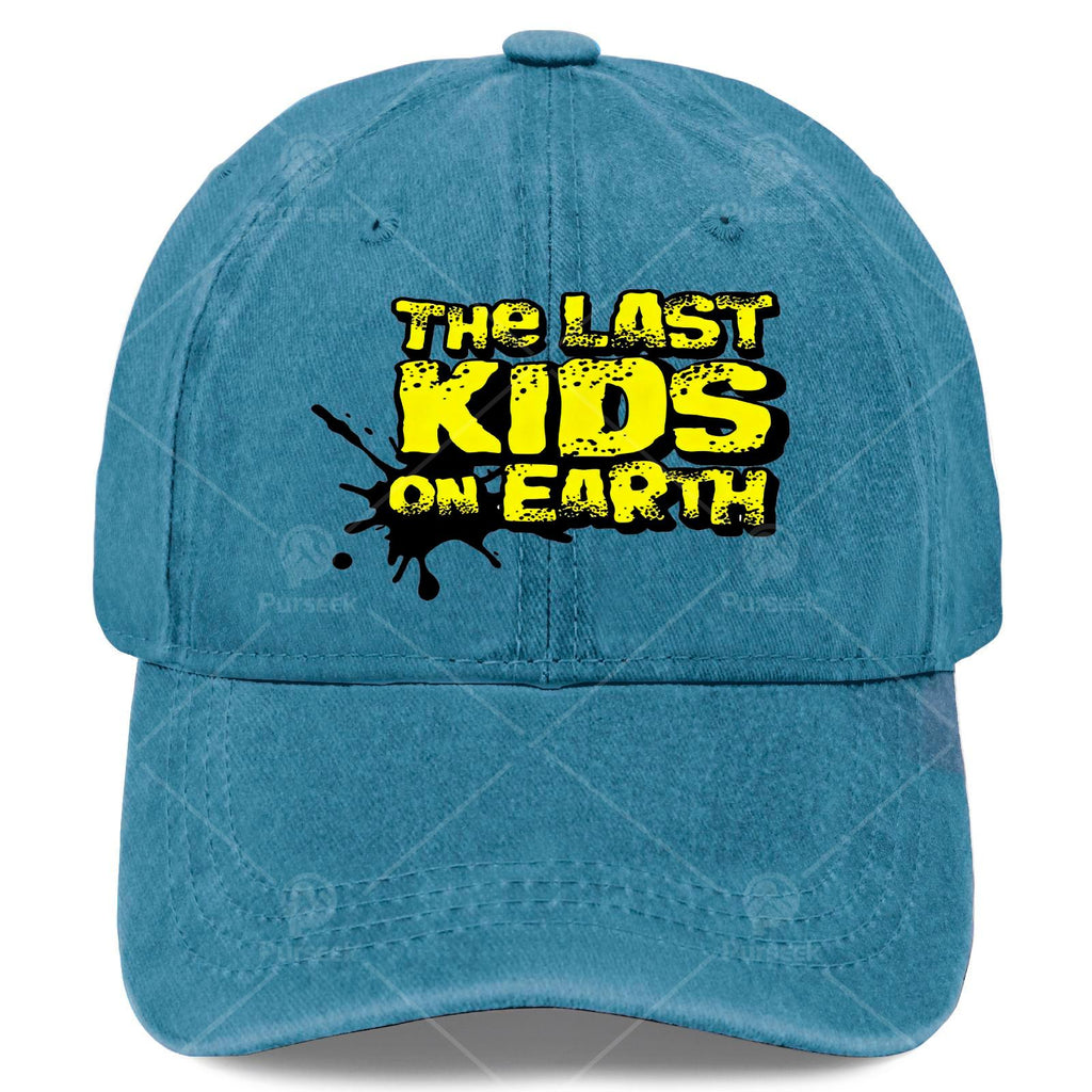 The Last Kids on Earth Retro Washed Distressed Baseball Cap - Unisex Low-Profile Suitable for Christmas, Games & 4th of, Iconic Full-Body Print, Lightweight Round Cap for Casual Wear & Themed Events