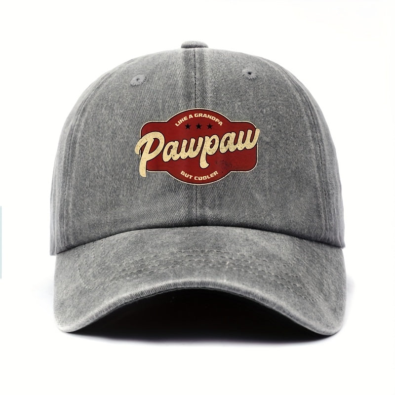 Men's Vintage Baseball Cap with "Cool as Grandpa" Humorous Graphic Print - Adjustable Back-Closure Lightweight Non-Stretch Suitable for Outdoor, Casual, Sports & Casual Attire - Retro Grandpa Design for Leisure Activities