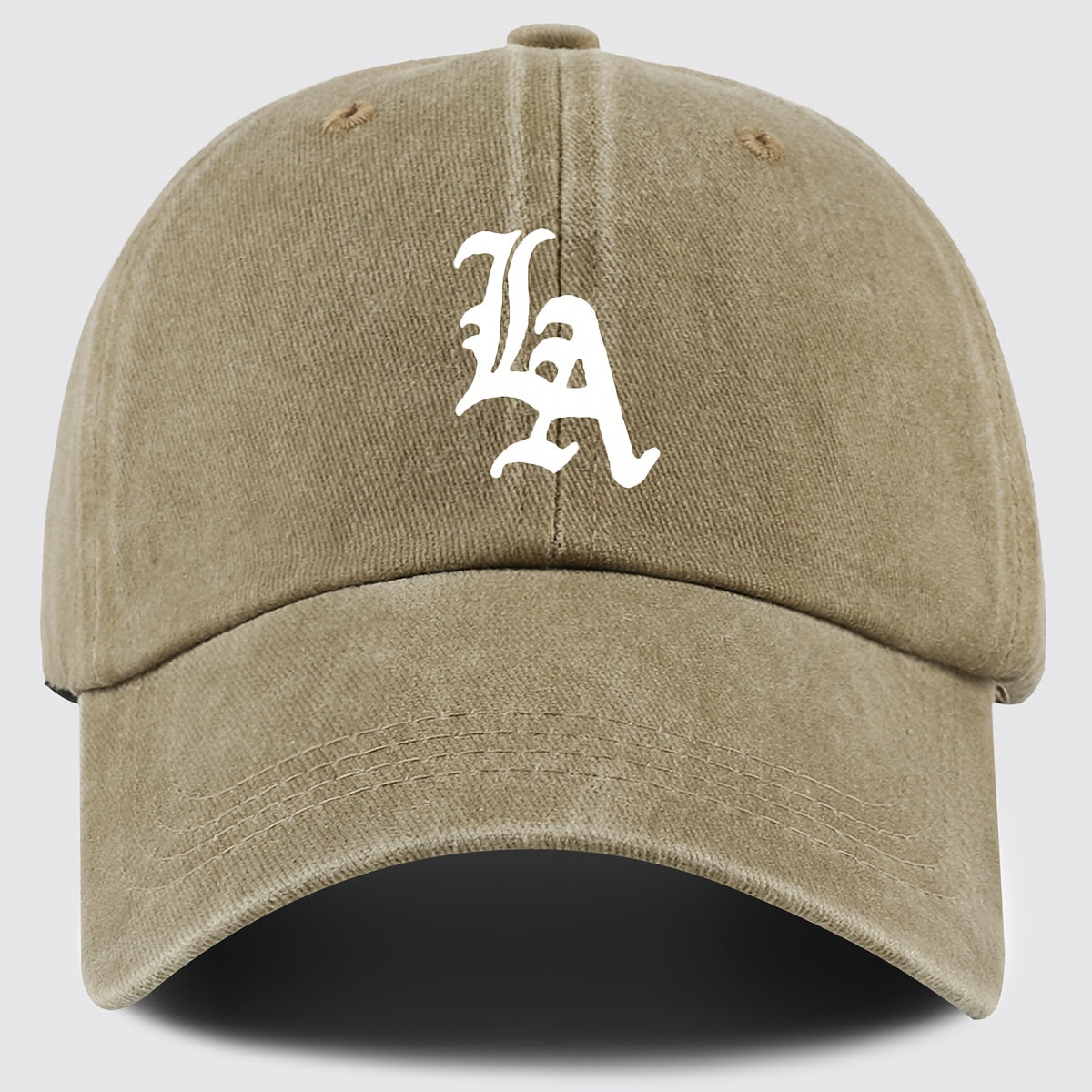 "LA" Printed Baseball Cap Dad Hat, Street Style Golf Cap Mom And Dad Matching, Breathable Comfortable Unisex Design, Workwear Style Trucker Hat, Urban Series Hat Suitable for Parties, Driving, Hip-Hop, Skateboarding, Cycling, Sports, Fitness