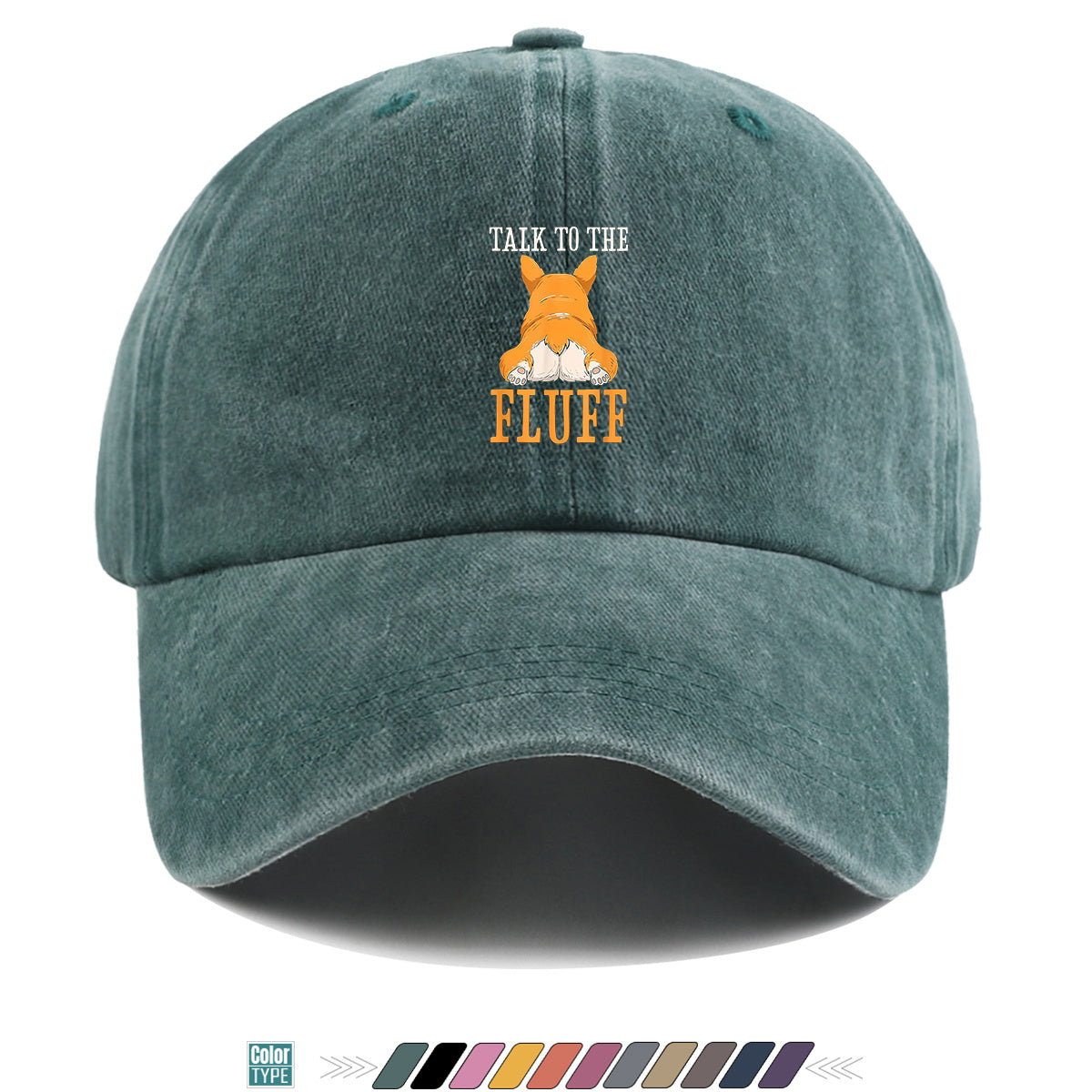 1pc Corgi Butt Fun Print Baseball Cap, Comfortable Breathable Sun Hat, Fashionable Cute Pet Hat, Unisex Adjustable Size, Casual Versatile Duckbill Cap, Suitable for Daily Outings, Park Strolls, Friend Gatherings, Pet-Themed Events, Weekend Fun