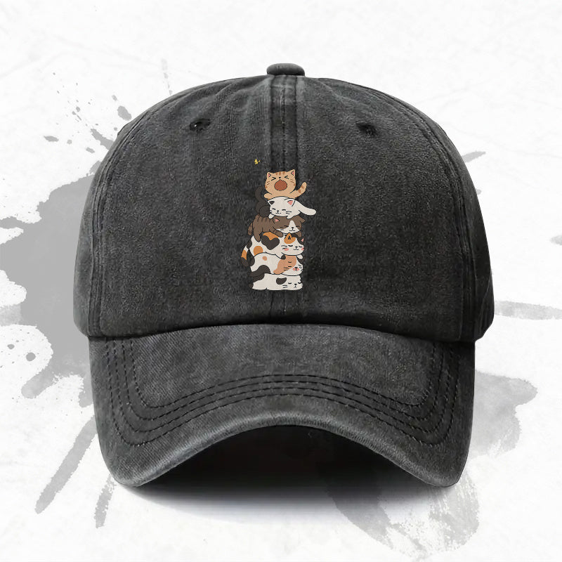 1P 1pc, Adjustable Baseball Cap with "Cute Cat" Design, Lightweight Printed Women's Hat, "Cat Pattern" Men's Trendy Cap, an Ideal Gift for Weddings, Parties, and Birthdays.