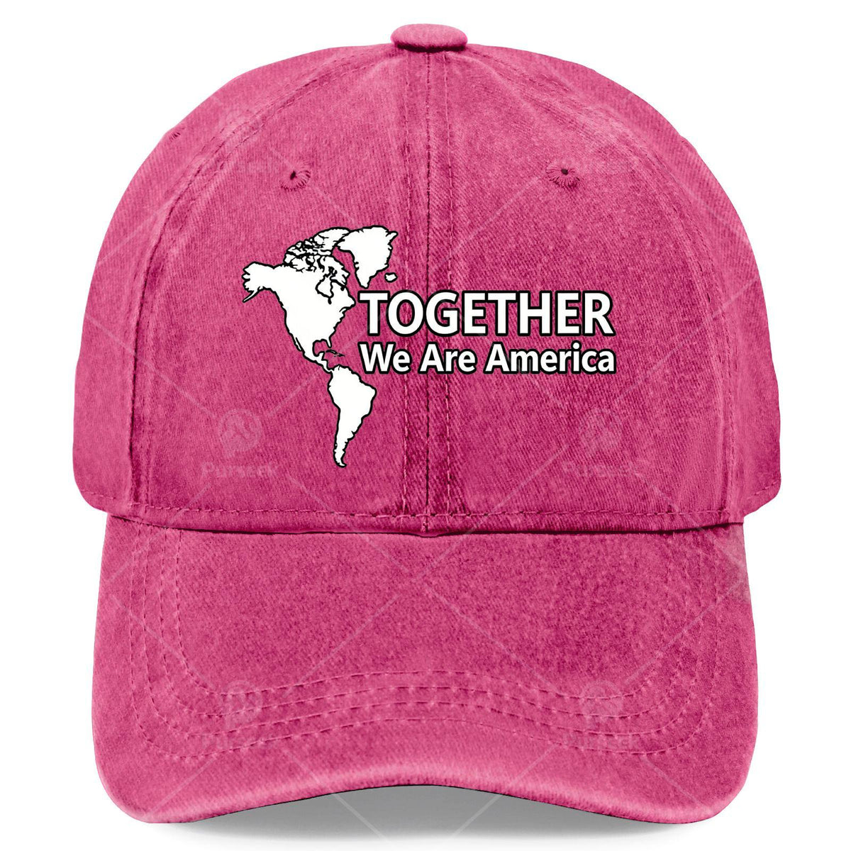 Together We Are America Baseball Hat Unisex Classic Washed Distressed Cap
