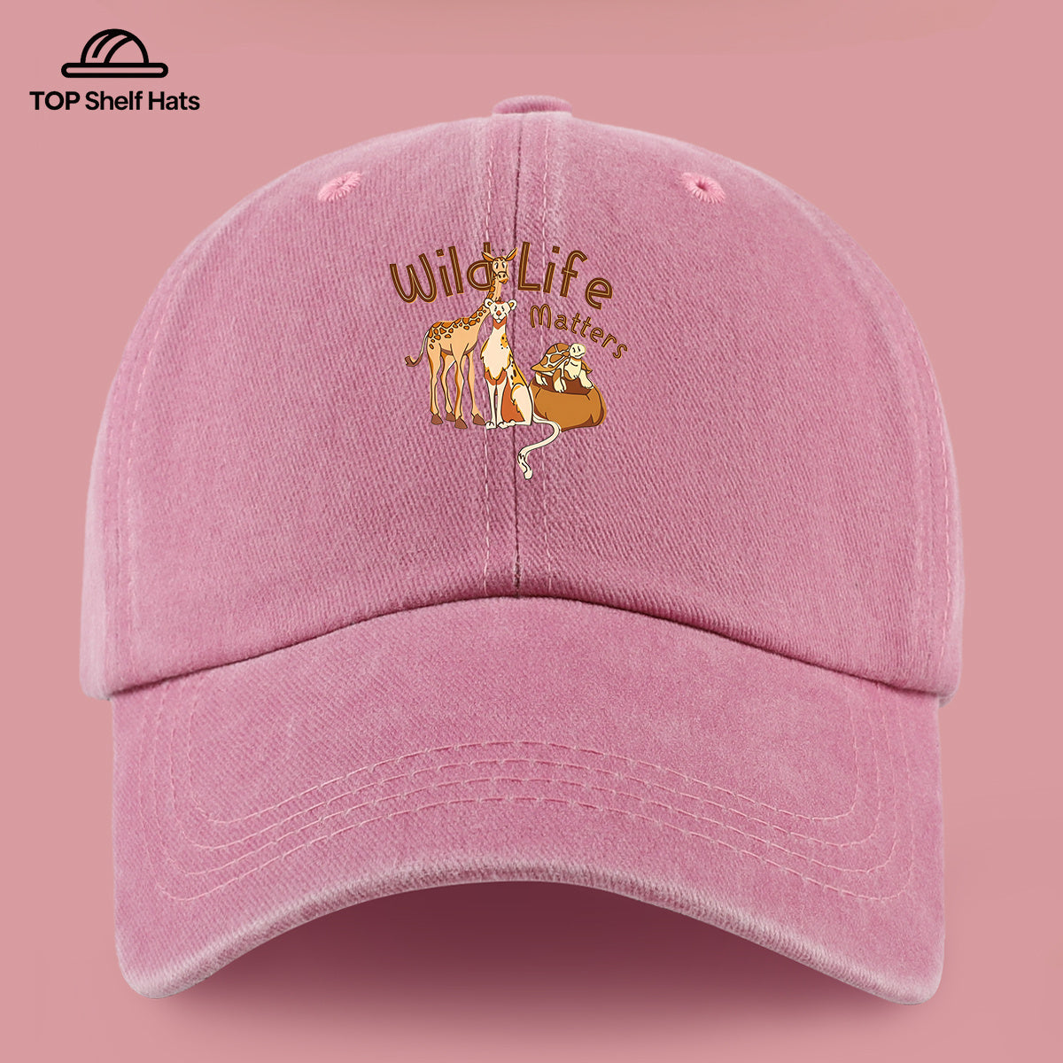 1pc Wild Life Matters Animal Print Baseball Cap - Adjustable Vintage PAPA Trucker Hat Suitable for &, Lightweight Breathable Dad Cap for Outdoor, Beach, Hiking, Skateboarding, Casual Wear - Ideal, Holidays, Urban Style