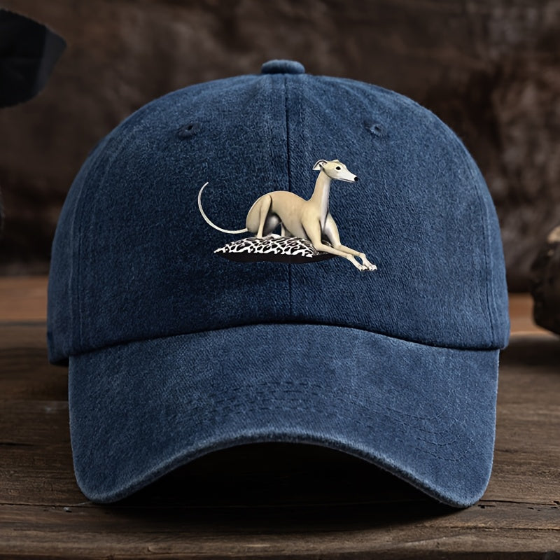 Vintage Washed Baseball Cap with Curved Brim & Retro Print - Soft Suitable for Outdoor Sports, Hiking, Streetwear, Hip-Hop Hat - Washed Look for Running, Camping, Fishing - Curved Visor for