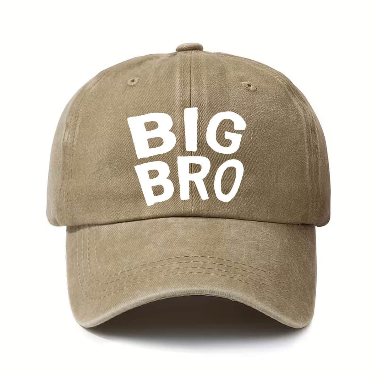 BIG BRO Letter Print Trucker Hat - Adjustable Buckle Hat with BIG BRO Printed, Breathable Six-Panel Design, Unisex Baseball Cap, Lightweight And Hand Washable