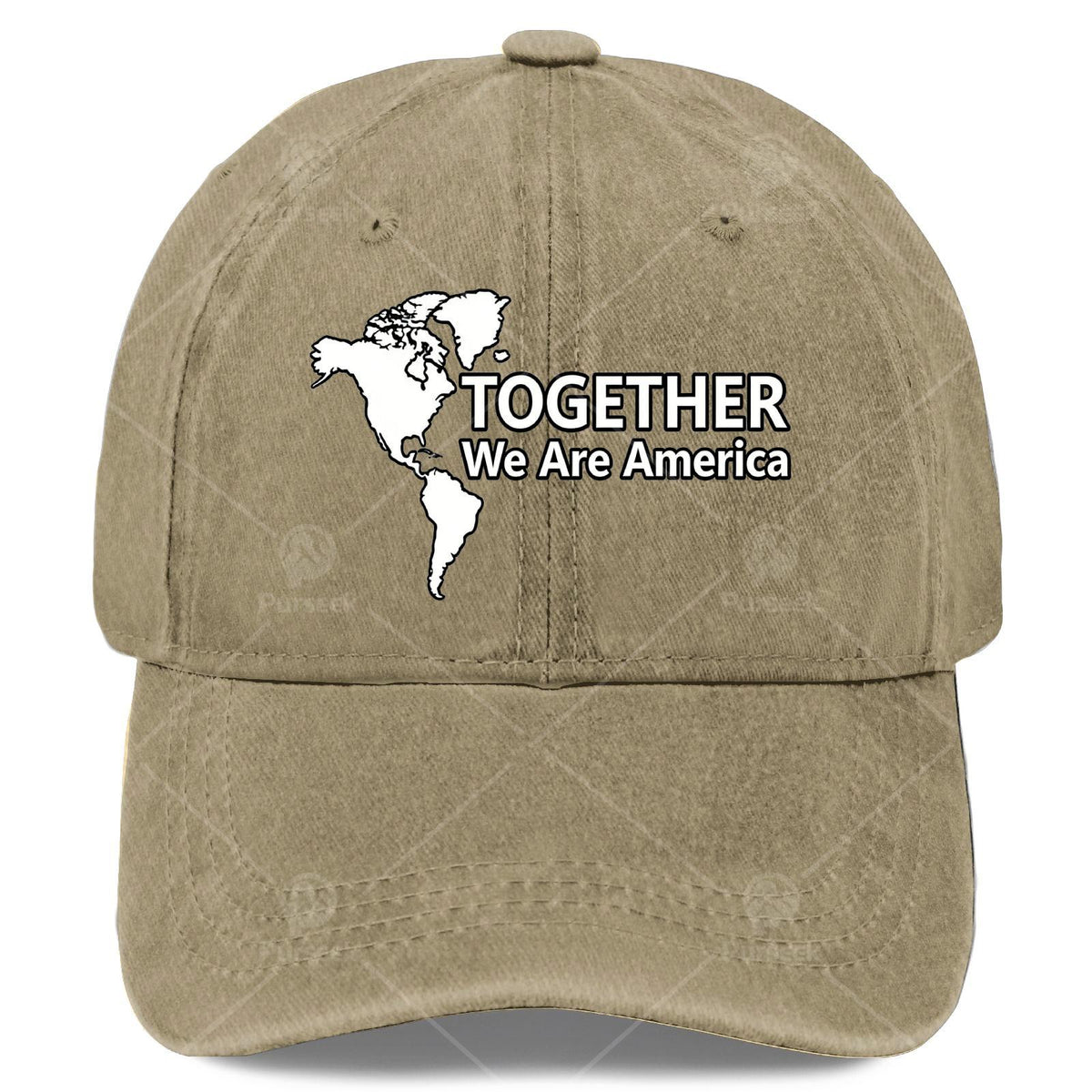 Together We Are America Baseball Hat Unisex Classic Washed Distressed Cap