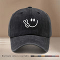 Printed Yeezy Face Pattern Baseball Cap Casual Style 6-Panel Hat Trendy Textured Casual Hat Lightweight Comfortable Duckbill Cap Unisex Curved Brim Hat Hip-Hop Cap Adjustable Size Easy Fashion All-Season Sports Event Support Matching Vacation Travel