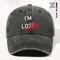 Unisex IM LOVED Letter Print Washed Vintage Baseball Cap Fashion Men Women Sun Hat Adjustable Size Trucker Cap Suitable for All Seasons Daily Wear