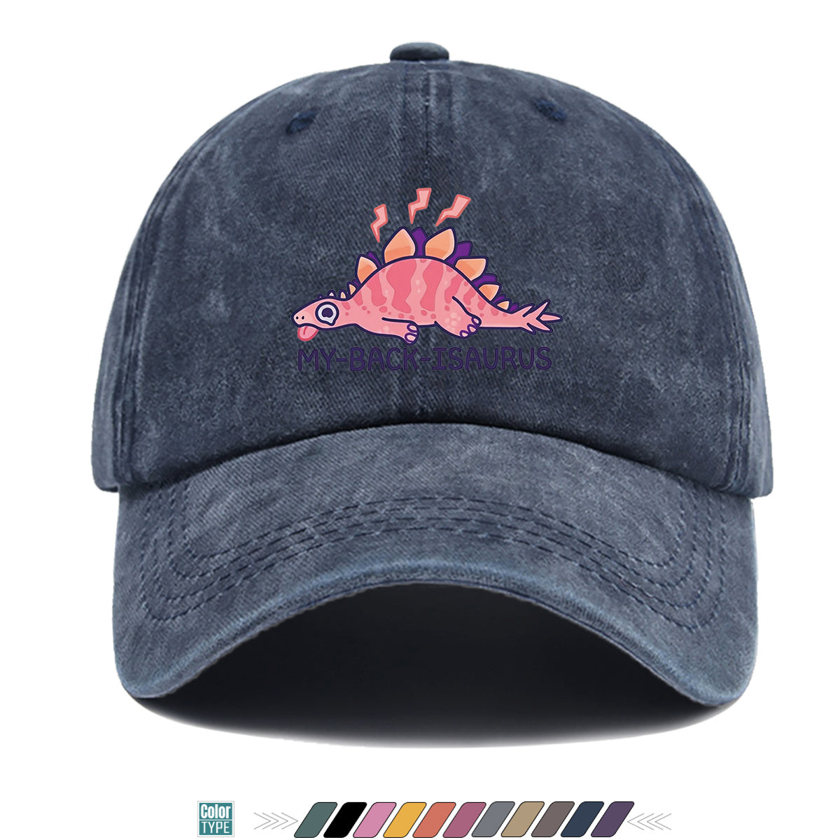 1pc Fun Cartoon Dinosaur "MY-BA-ISAURUS" Printed Baseball Cap, Comfortable Breathable Sun Hat, Fashionable Cute Trendy Unisex Hat, Adjustable Size, Friend Casual Hat, Couple Outing Hat, Suitable for Daily Wear, Shopping, Outdoor, Parties, Camping