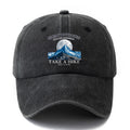 A Unisex Fashion All-Match Printed White Blue Sea Baseball Cap, Classic Retro Washed Outdoor Lightweight Curved Brim Hat, Trucker Baseball Cap, Suitable for Outdoor Vacation Travel Camping And Other Leisure Occasions, Holiday Party Hip-Hop Hat
