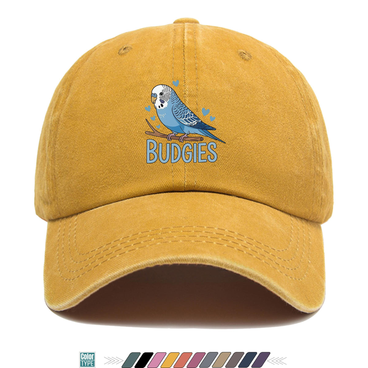 1pc Cute and Soothing Parrot Pattern Printed Baseball Cap, Black Papa Trucker Hat, Breathable and Comfortable, Solid Color Simple Vintage Soft Top Dad Hat, Adjustable Size, Unisex, All-Season Sun Hat, Multiple Colors Available, Youth Couples