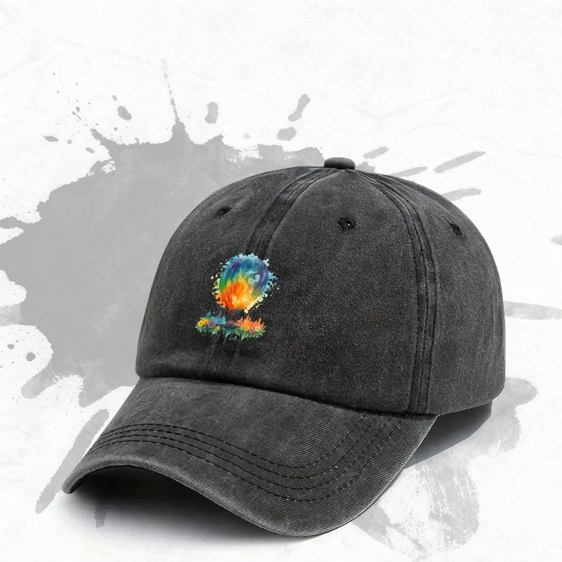 1pc, Adjustable Baseball Cap with Colorful Print, Lightweight Printed Craft Women'S Hat, Ideal Gift for Weddings, Parties, Birthdays, Men'S Trendy Hat, Fashion Casual, Unique Design, Personalized Choice, Showcasing Individual Charm