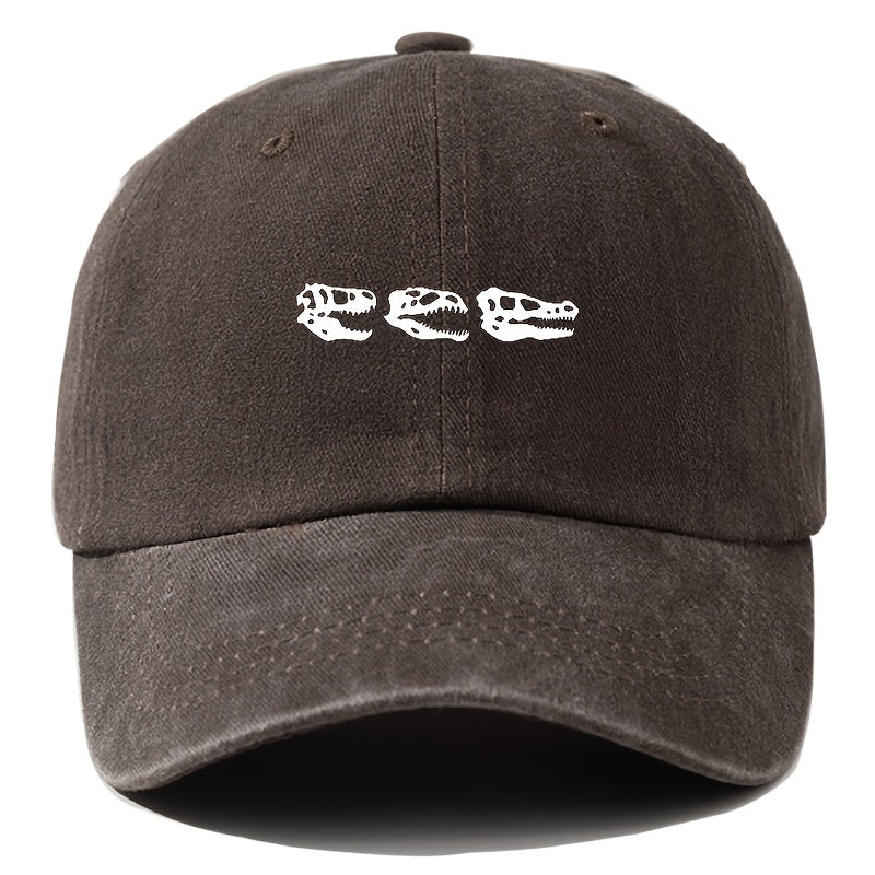 Men'S Baseball Cap Unisex Cartoon Print Adjustable Fashion Versatile Duckbill Hat Suitable for Outdoor Camping, Hiking, Fishing