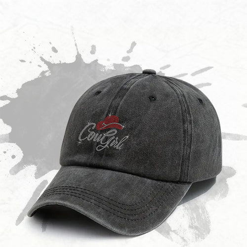 1P 1pc, "Cowgirl" Adjustable Baseball Cap, Lightweight Printed Women's Hat, "Cowboy Style" Men's Trendy Cap, an Ideal Gift for Weddings, Parties, and Birthdays.