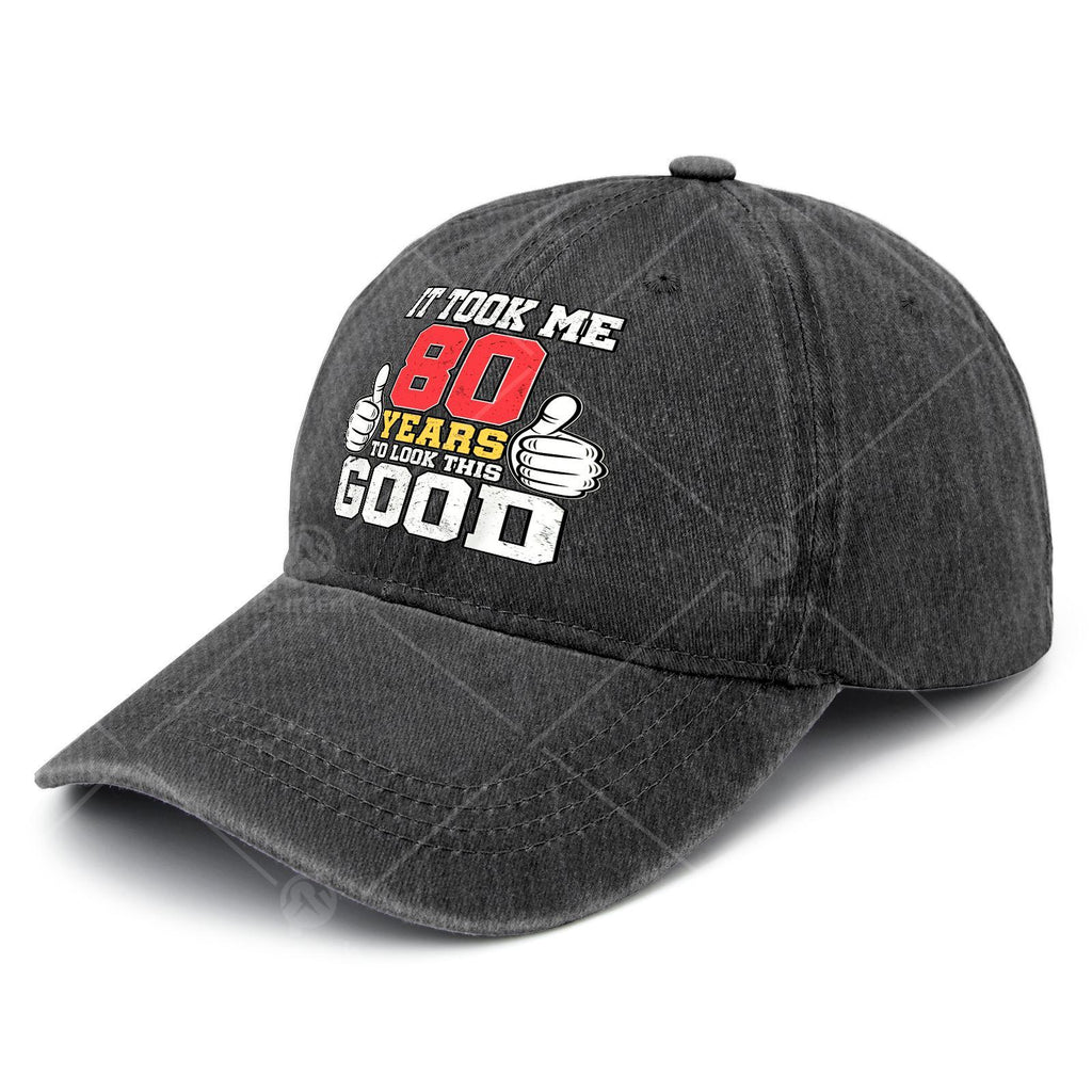I Spent 80 Years Achieving This Look - Humorous Unisex Baseball for 80Th Birthday