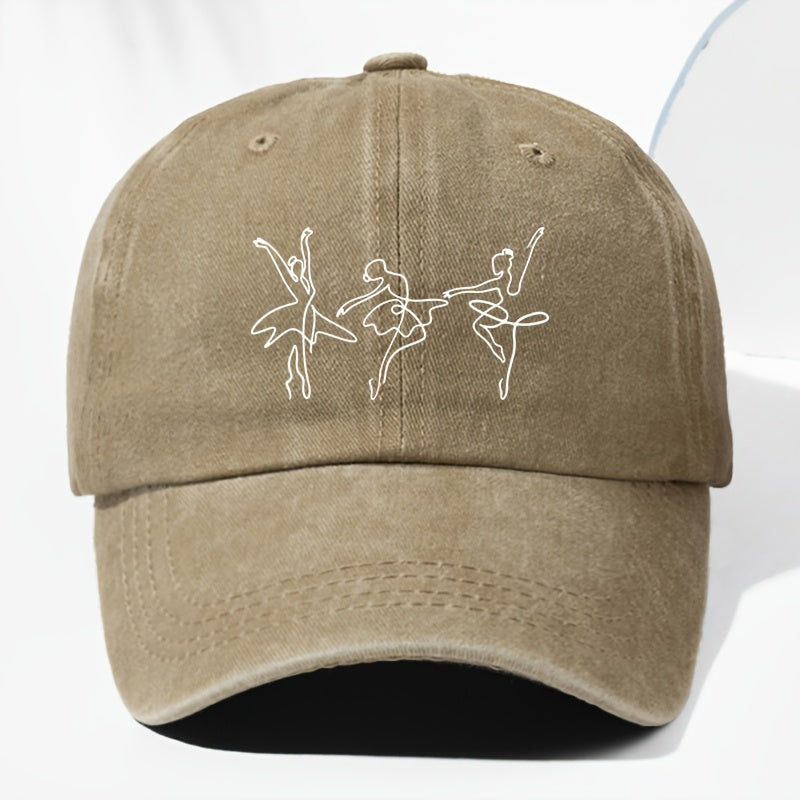 Unisex Printed Washed Vintage Baseball Cap Fashion Men Women Sun Hat Adjustable Size Trucker Cap Suitable for All Seasons Daily Wear
