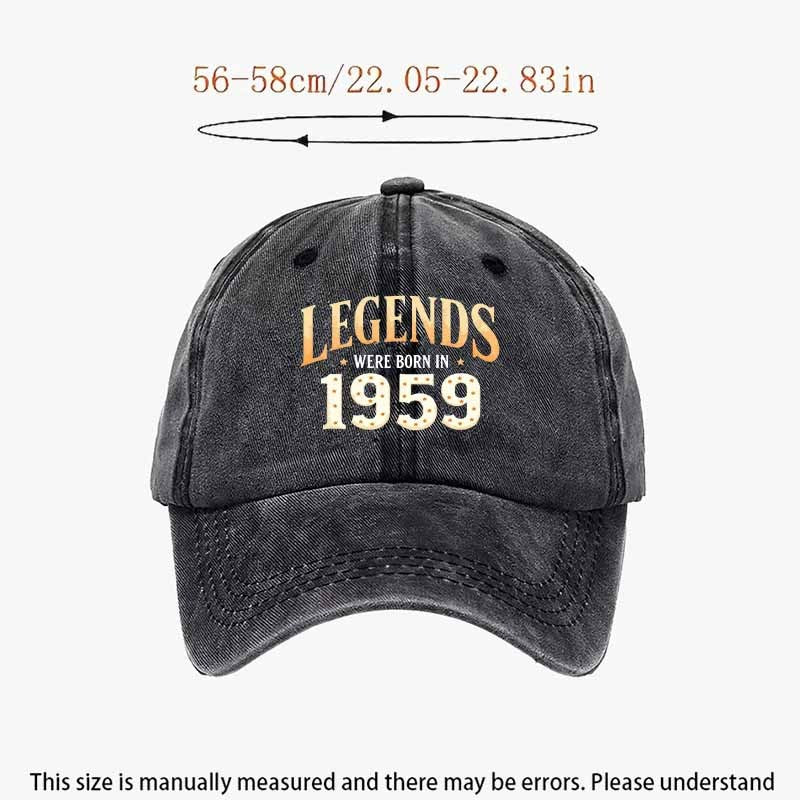 Vintage 1959 Baseball Cap | Retro Sporty Polyester Casual Hat, Hand Washable, Suitable for Various Holidays and Seasons