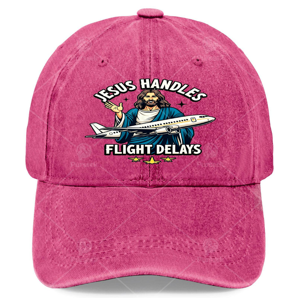 Unisex Fashion Washed-Out Baseball Shirt, Themed Around Faith And Travel Delays