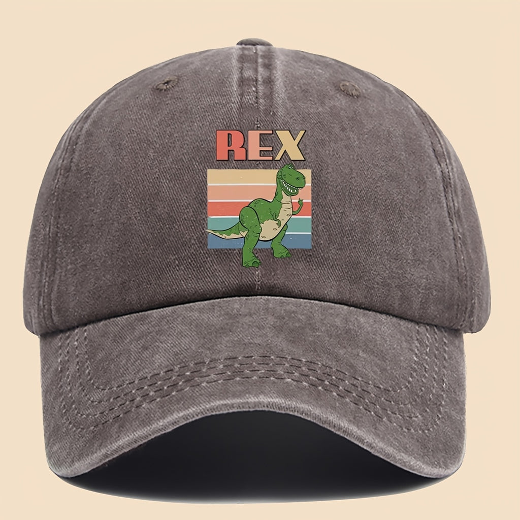 1pc Cute And Lively Cartoon Dinosaur Print Baseball Cap, Fashionable And Versatile, Multi-Color Comfortable Trucker PAPA Hat, Suitable for Outdoor Fishing And Everyday Wear As an Accessory, Perfect for Mom'S Beach Vacation And Casual Wear