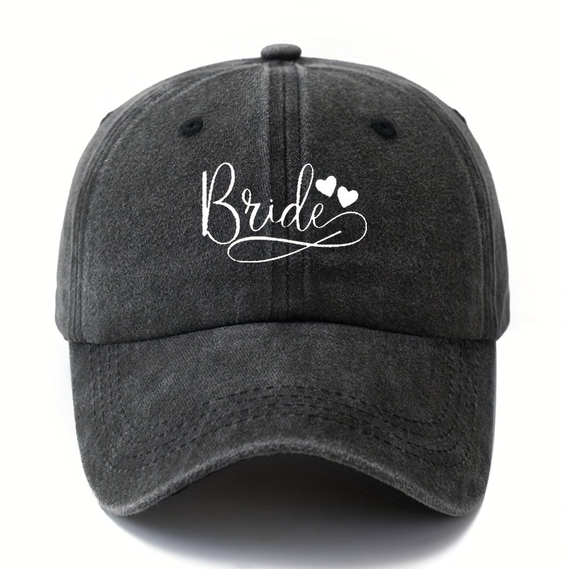 MAKEFGE Stylish Trucker Hat Suitable for Men & Women - Lightweight Polyester Bride & Groom Bride Graphic Cap, Casual Outdoor Wedding Party Hat, Versatile for Daily Wear & Special Events (Hand Washable)