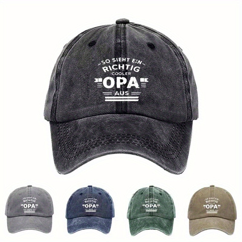 Unisex Washed Baseball Cap, Trendy Retro Duckbill Cap, Layered Printed Slogan Sun Hat, Best Choice for Traveling And Walking