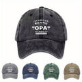 Unisex Washed Baseball Cap, Trendy Retro Duckbill Cap, Layered Printed Slogan Sun Hat, Best Choice for Traveling And Walking